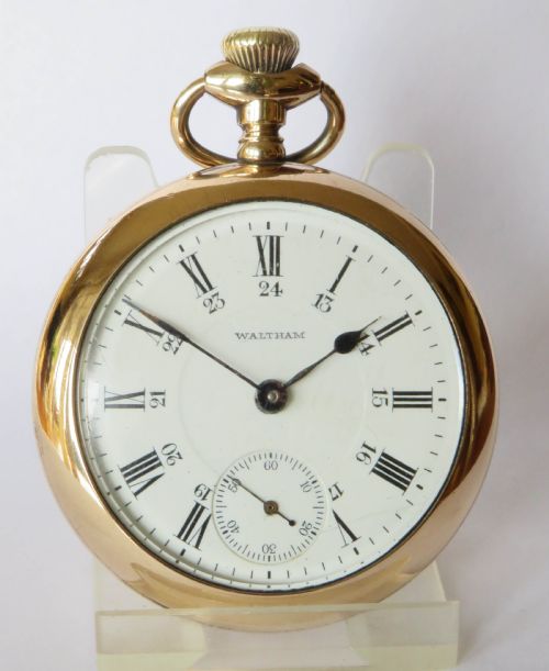 fig 1. Antique Waltham pocket watch, 1907