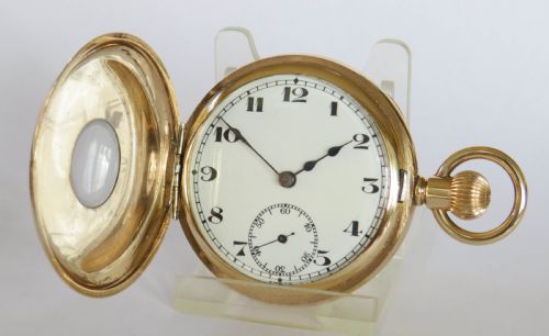 Antique Thomas Russell Half Hunter Pocket Watch