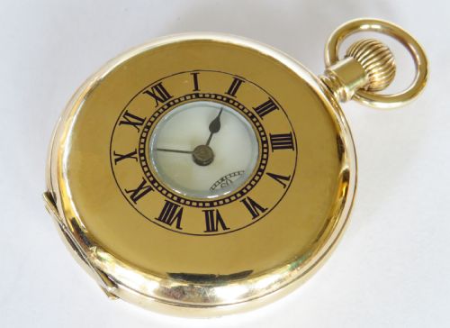 fig 1. Antique Thomas Russell half hunter pocket watch