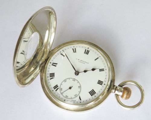 fig 2. J W Benson half hunter pocket watch, 1933