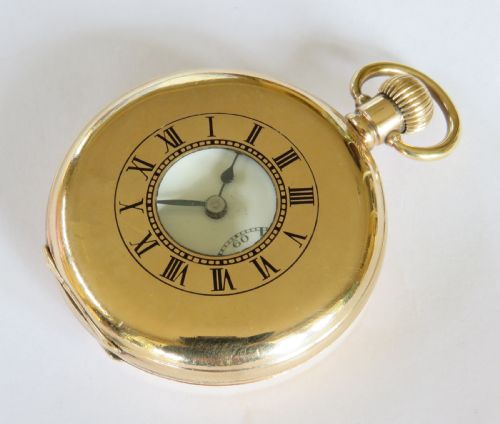 Antique 1920s Half Hunter Pocket Watch