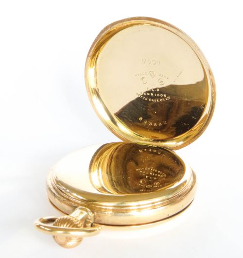 fig 1. 1930s Moeris full hunter pocket watch