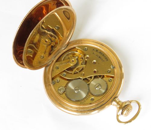 fig 3. Antique Cyma pocket watch for J W Benson