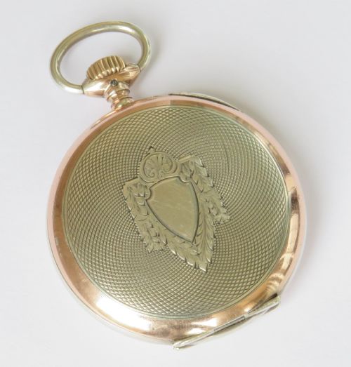 fig 4. Antique silver IWC Probus Scafusia pocket watch