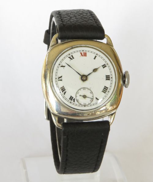 fig 1. Gents silver wrist watch, 1930