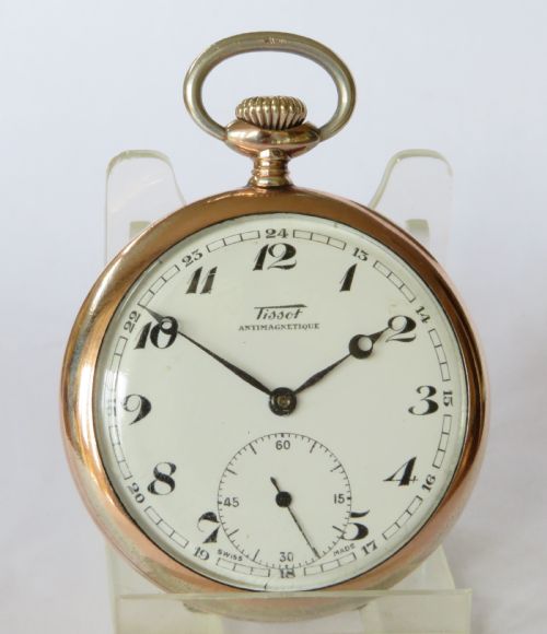 fig 1. Silver Tissot pocket watch, 1947