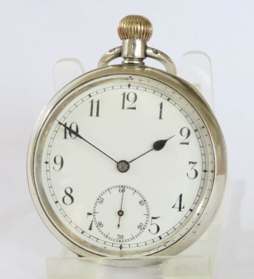 Antique Silver Omega Pocket Watch, 1905