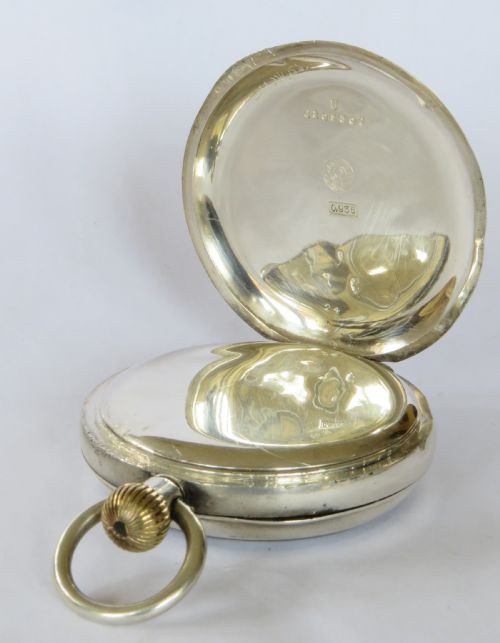 fig 2. Antique silver Omega pocket watch, 1905