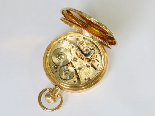 fig 1. Antique Waltham P S Bartlett full hunter pocket watch
