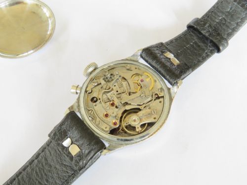 fig 2. Gents 1930s Pierce mono-pusher chronograph