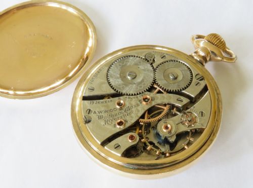 fig 2. Antique Waltham Riverside pocket watch, 1901