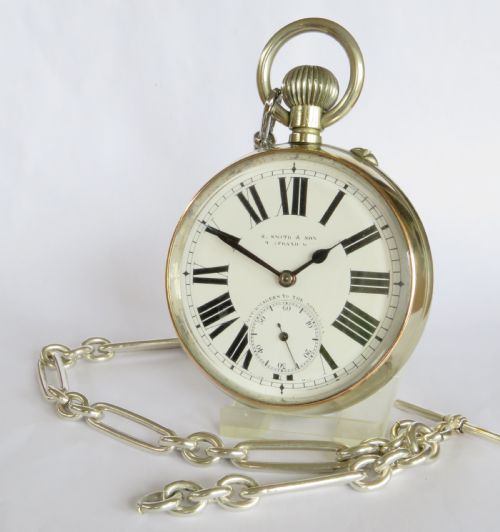Antique Douard Goliath Pocket Watch and Chain