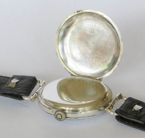 fig 2. Antique silver Fontainmelon wrist watch, 1922