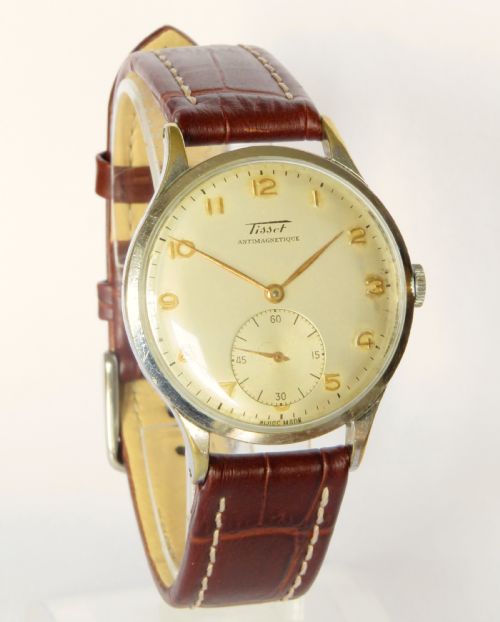 fig 1. Gents large 1950s Tissot wrist watch