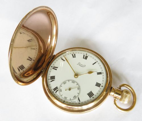 fig 1. Antique Limit full hunter pocket watch, c1920s