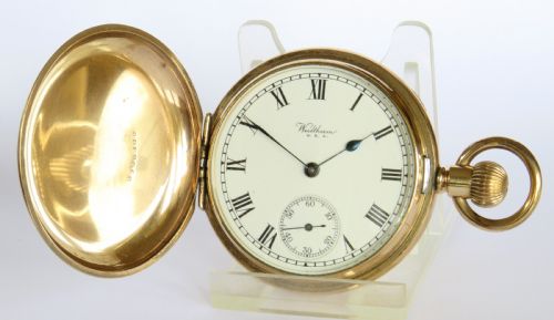 Waltham Traveler Full Hunter Pocket Watch, 1927