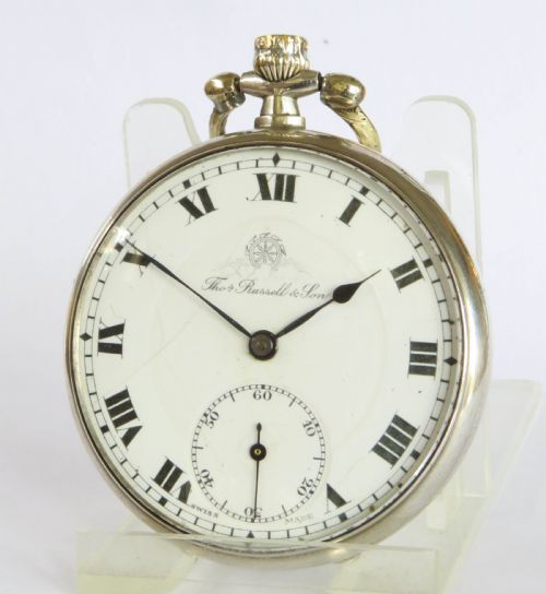 Antique Silver Thomas Russell Pocket Watch, 1919