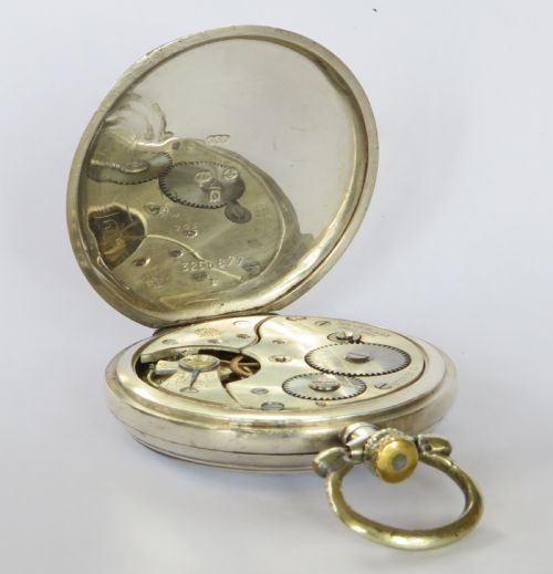 fig 3. Antique silver Thomas Russell pocket watch, 1919