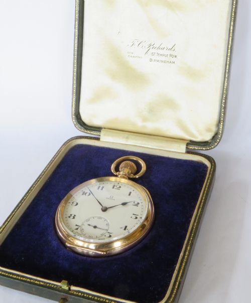 fig 2. Antique Omega pocket watch, 1916