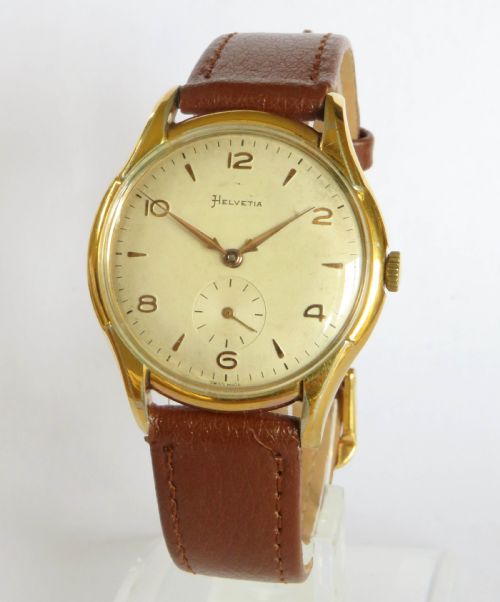 fig 1. Gents 1950s Helvetia wrist watch