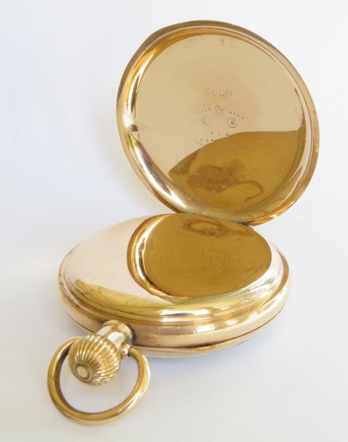 fig 2. Antique Waltham Riverside pocket watch, railroad grade