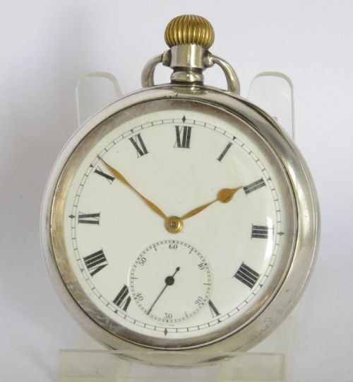 Antique Silver Electa Pocket Watch, 1917