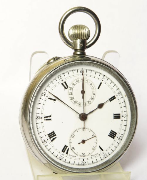 fig 1. Antique Valjoux chronograph pocket watch
