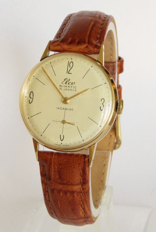 Gents 1960s Elco Bimatic Wrist Watch