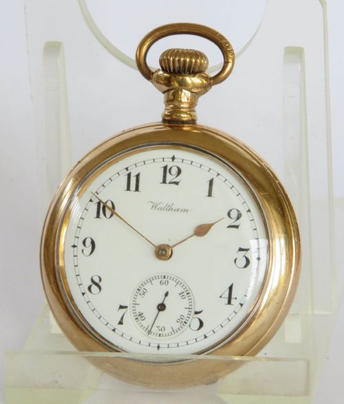 Miniature Antique Waltham Pocket Watch, 1914