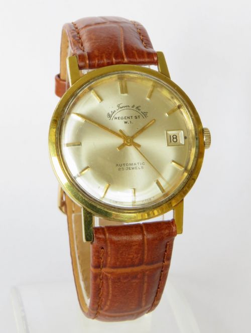 fig 1. Gents 1960s Swiss automatic wrist watch
