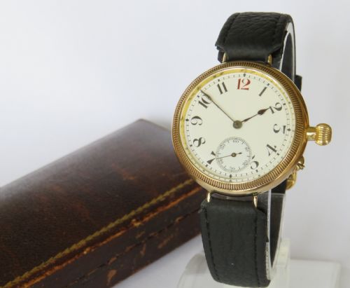 Gents 9ct Gold Longines Wrist Watch, 1924