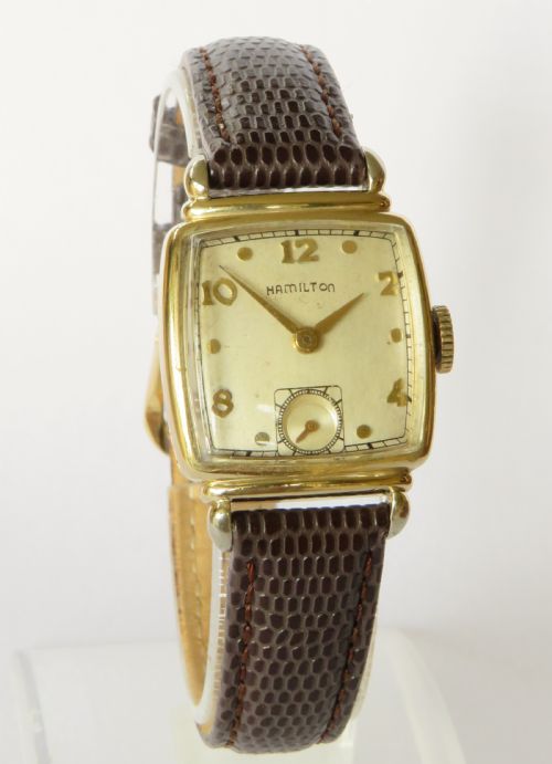 fig 1. Mid-size Hamilton wrist watch, 1948