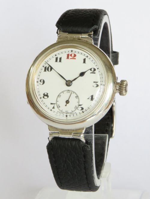 Gents Antique Silver Wrist Watch, 1915