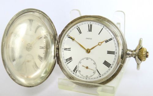 Antique Omega Full Hunter Pocket Watch