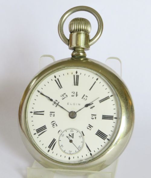 Antique Elgin Pocket Watch with Stag, 1910