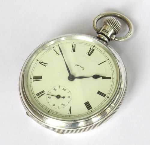 fig 1. 1940s silver Smiths pocket watch
