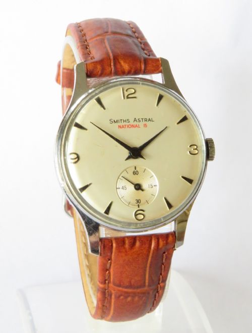 fig 1. Gents 1960s Smiths Astral National 15 wrist watch