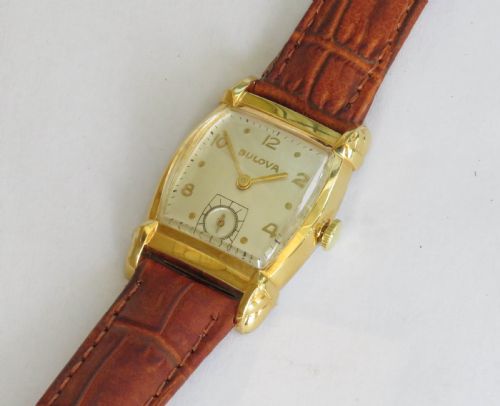 fig 1. Mid-size Bulova Engineer wrist watch, 1950