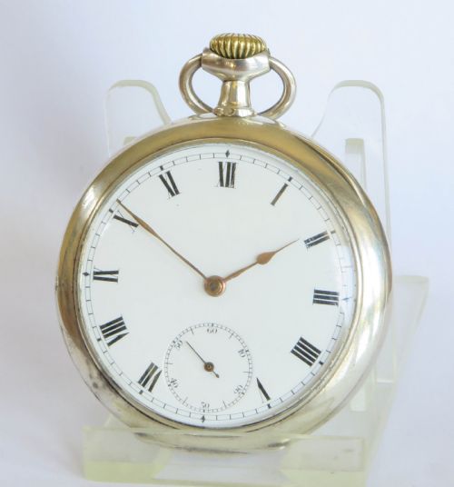 Antique Silver Omega Pocket Watch, C1910