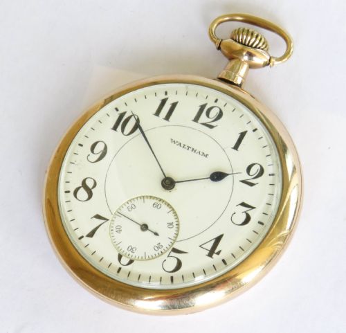 fig 1. Antique Waltham pocket watch, 1913