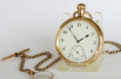 Antique Revue Pocket Watch and Chain