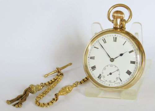 Antique Swiss Pocket Watch and Chain