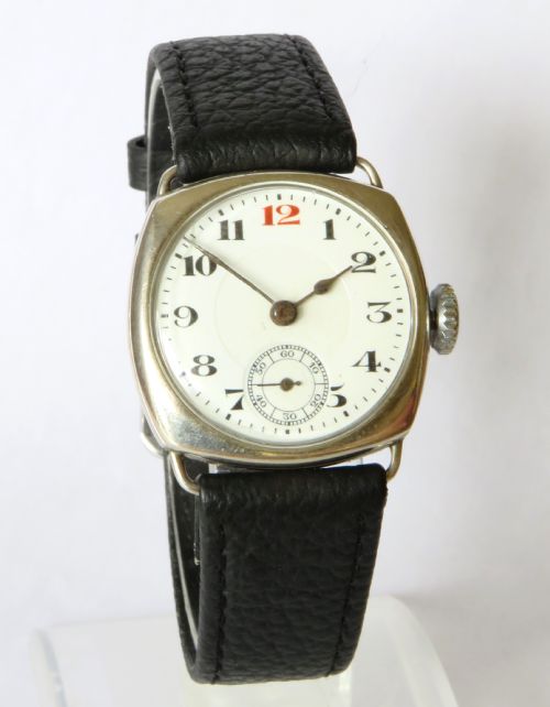 fig 1. Gents silver wrist watch, 1928