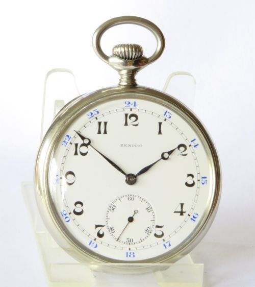 fig 1. Antique Zenith pocket watch, 1924