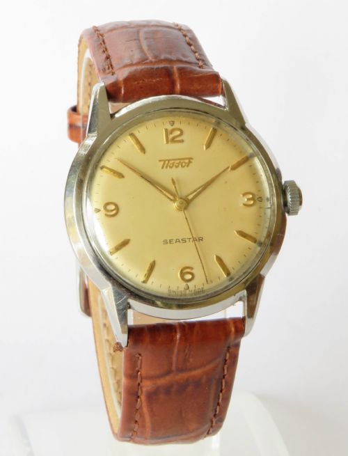 fig 1. Gents Tissot Seastar wrist watch, 1955