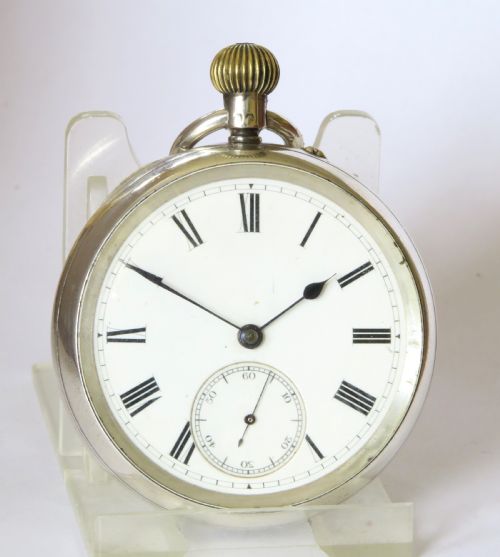 fig 1. Antique silver Rotherhams Scarborough pocket watch