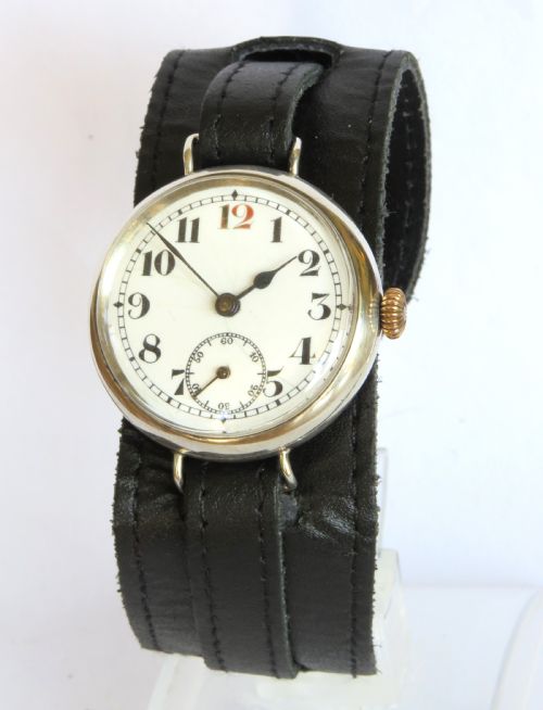 Antique Silver Trench Watch, 1915