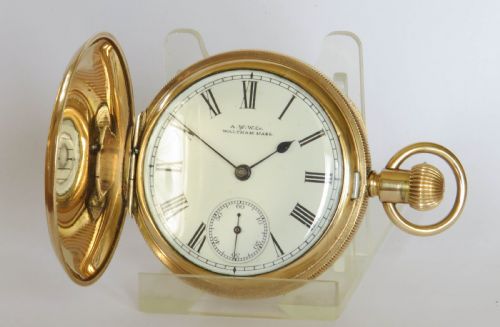 Antique Waltham Bond St Full Hunter Pocket Watch
