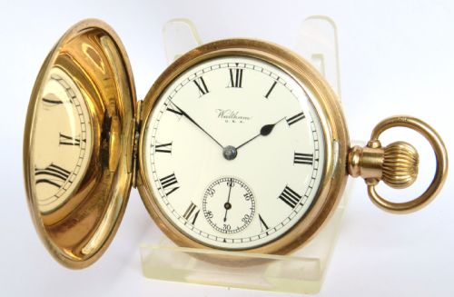 Antique Waltham Bartlett Full Hunter Pocket Watch
