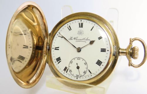 Antique Thomas Russell Full Hunter Pocket Watch